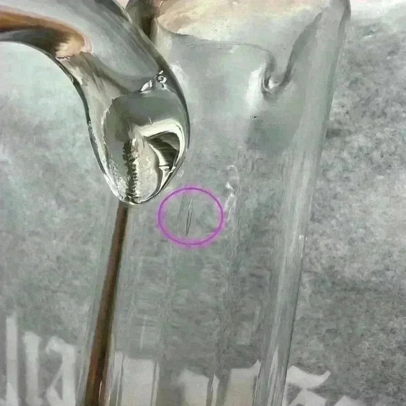 Colony Romania Floral Etched Crystal Glass Decanter 13” - Picture 9 of 10